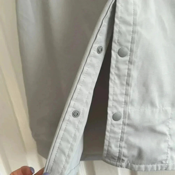 Stio CFS Men’s Snap Button Down Light Gray size M - Picture 4 of 8